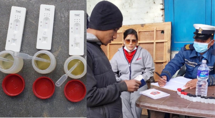 लागूऔषध सेवन गरी विद्यार्थी बोकेको बस चलाउने एक जनासहित ६ चालक प्रहरीको नियन्त्रणमा